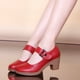 thumbnail image 2 of Zapatos de baile modernos Four Seasons, zapatos de baile cuadrados con velcro, zapatos de baile para mujer, zapatos de baile de suela blanda y tacón medio, 2 of 6
