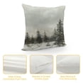 thumbnail image 4 of snow, trees Graphic Decorative Men Women Boy Girl Room Cushion Throw Pillow Cover for Home Couch Living Room Bed Sofa   Square 冬季  Throw Pillow Cover 1PC, 4 of 5