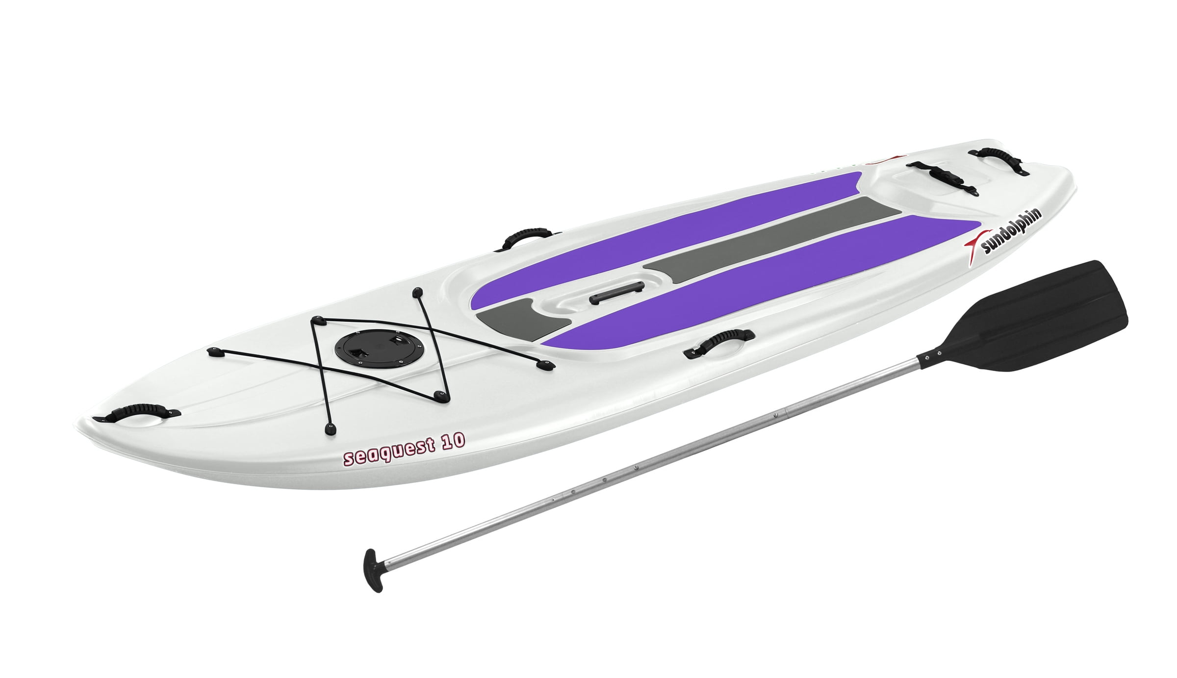 Sun Dolphin Seaquest 10' Paddleboard White/Purple w/Paddle