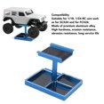 thumbnail image 4 of Support de Réparation de Voiture RC, Poste de Travail en Alliage d'Aluminium avec Plaque à Vis, Plateaux à Vis et Design à Trois Compartiments pour Voitures RC 1/18 1/24 SCX24, FCX24, Non Assemblé, 4 of 7