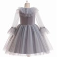 thumbnail image 4 of Moonsky Girls Scary Clown Costume Halloween Princess Fancy Dress Cute Dress Costume Tutu Halloween Clown Cosplay for Girls(150#Light Gray), 4 of 5