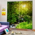 thumbnail image 3 of jifeng Rideau de Fenêtre Cuisine Salle de Bain 170x200cm Forêt Ensoleillée, 3 of 4