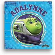 Personalized Chuggington Koko 16" x 16" Canvas Wall Art