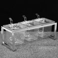 thumbnail image 4 of Juego de tarros de especias escalables de acrílico, estante de acero inoxidable para condimentos de cocina, 4 of 8