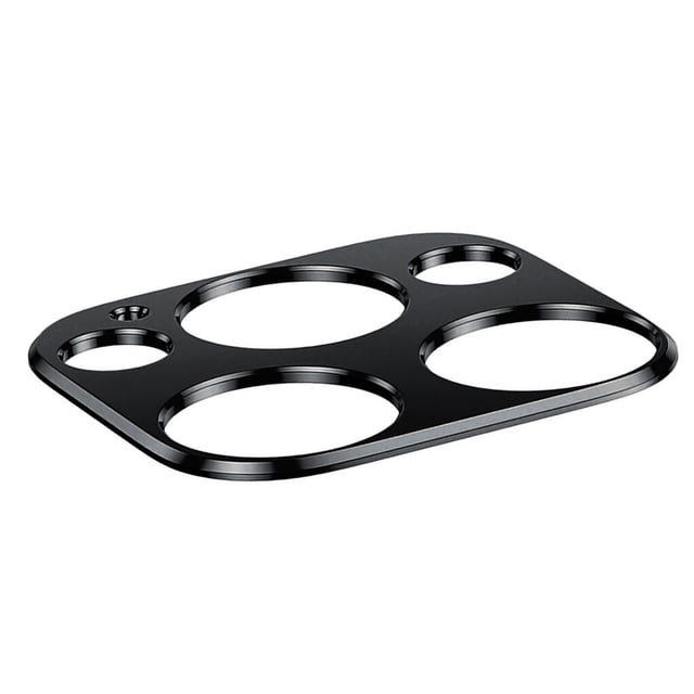 Phone Camera Cover Aluminum Alloy Phone Camera Lens Film Film Phone Camera Protector, Black, Replacement for iPhone 12 Pro