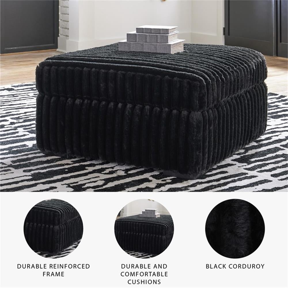 Signature Design by Ashley Midnight-Madness Onyx Oversized Accent Ottoman