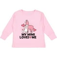 thumbnail image 3 of Inktastic My Mimi Loves Me Llama Girls Long Sleeve Toddler T-Shirt, 3 of 5