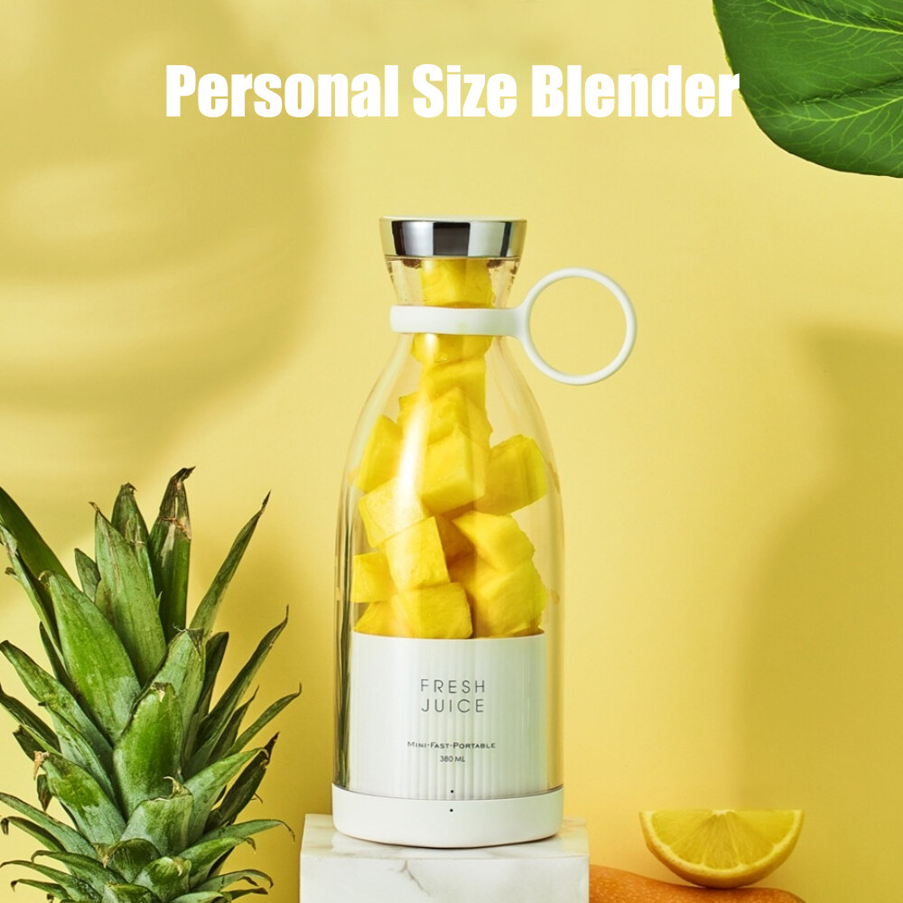 Aoresac Personal Size Blender Battery Powered USB Rechargeable Portable Blender for Shakes and Smoothies 350ml Fresh Juice Blender Cup with Stainless Steel 4 Blades for Travel Gym Kitchen