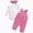 H233-Hot Pink, variant on masbird Baby Girl Clothes Newborn Infant Outfits Ruffle Ribbed Romper Floral Pants Headband Sets for Girls 3pcs,Hot Pink,3-6 M