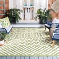 thumbnail image 2 of Safavieh Courtyard Alvin Geometric Indoor/Outdoor Area Rug, Beige/Green, 6'7" x 6'7" Square, 2 of 10