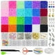 thumbnail image 1 of Kit de fabricación de pulseras con cuentas de vidrio de 17 000 piezas de 2 mm, kit de fabricación de pulseras de la amistad con cuentas pequeñas, kit de cuentas pequeñas para la cintura (3 mm), 1 of 4