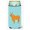 Blue Check, variant on Zebu Indicine Cow Blue Check Tall Boy Beverage Insulator Hugger