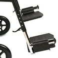 Equate Steel Transport Chair, 8" Wheels, Lightweight Folding Transport