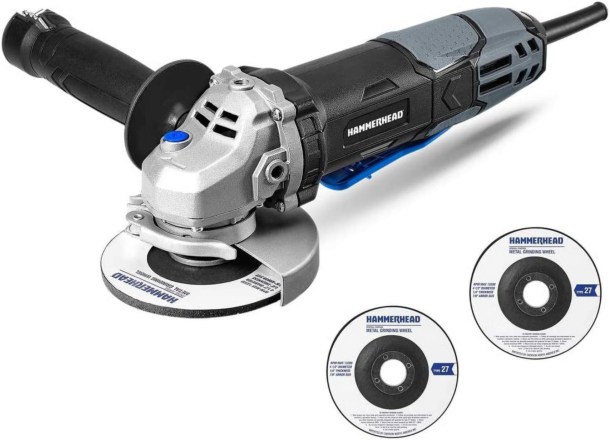RGHJAR-6-Amp 4-1/2 Inch Angle Grinder with 3 pcs Grinding Wheel – HAAG060