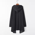 thumbnail image 4 of VISALY Hoodies Pullover Drawstring Sweatshirt Women's Solid Color Irregular Loose Pocket Sweatshirt Oversized Sweatshirt Lightweight Pullover for Women Dressy Sweaters for Women Black L, 4 of 6