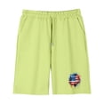 thumbnail image 5 of Kids 4th of July Outfit Unisex Green Patriotic 2 Piece Summer Clothes Set Short Sleeve T-Shirt and Shorts,Size 9 T, 5 of 9