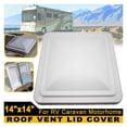 thumbnail image 2 of White RV Roof Vent Lid Cover For Caravan Motorhome Camper PP Plastic Air Ventilation Cover Replacement Kit Car Accessories ,Effortless Installation, 2 of 6
