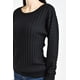 thumbnail image 4 of Sueter con relieve a rayas Roman Fashion /Juvenil, 4002 (Negro) negro CH, 4 of 5