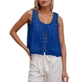 thumbnail image 1 of Camisole en Dentelle Unie pour Femmes - Ajustée Douce, 1 of 4