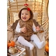 thumbnail image 5 of RUINIXCW Newborn Baby Girl Boy Thanksgiving Turkey Costume Kids Halloween Spider Costume Infant Baby Boy Girl Fall Winter Clothes Warm Fleece Romper Sleeveless Hooded Zip Up Bodysuit Jumpsuit, 5 of 10