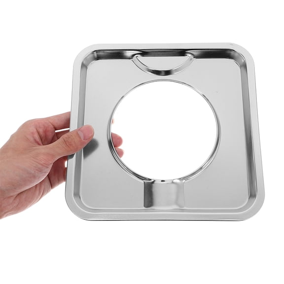 FENGGUIQU 4-Pack Stainless Steel Drip Pans Replacement for Gas Range Stove Cookware Accessories