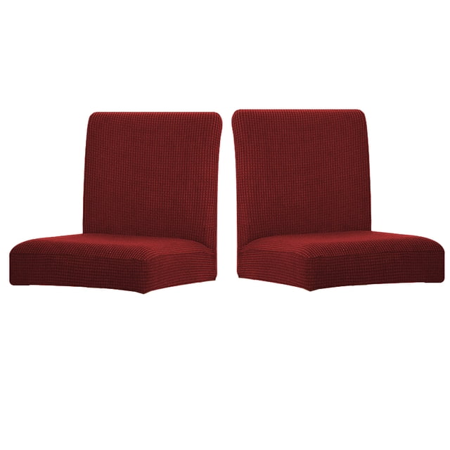 Matsuzay Paquete de 2 fundas para sillas de oficina a cuadros, funda protectora elástica resistente al desgaste, muebles de oficina para las cuatro Decoración del hogar rojo Matsuzay HA012491-05