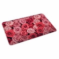thumbnail image 2 of Pink Red Floral Valentines Door Mat&nbsp;Indoor Outdoor Entrance, Non Slip Small Rug for Kitchen Bathroom Entryway Rug, Spring Floral Botanical Washable Doormat Floor Mat 18x30 Inch, 2 of 8