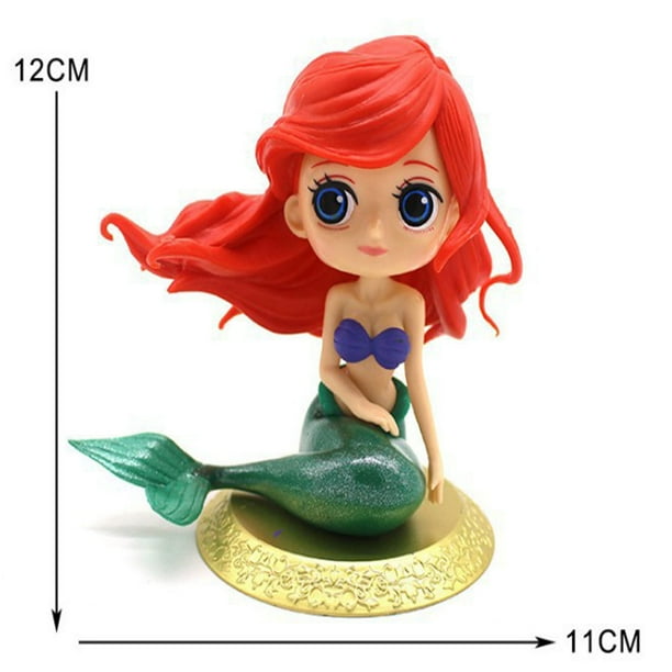 Disney-figura de acción de Pvc de Anime para niñas, juguete de princesa, sirena, Bella, Blancanieves, modelo GK, decoración de moda coleccionable, regalo