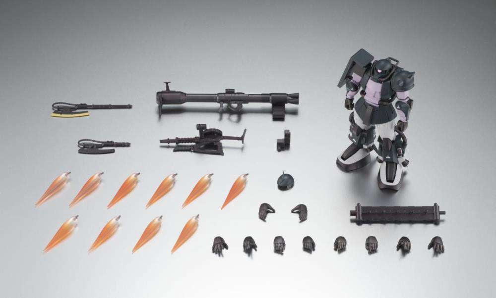 Gundam Robot Spirits MS-06R-1A Zaku II Action Figure (Black Tri Stars A.N.I.M.E Version)