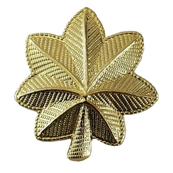 Hero's Pride Major Insignia Pin, Mini 3/4" High, Gold, Clutch Back, Pair