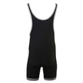 thumbnail image 2 of MATMAN #81 Youth Double Knit Nylon Singlet, Color: Black/White, Size: S (81-BLK/WHT-S), 2 of 2