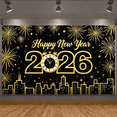 thumbnail image 4 of Decorative Design New Year Banner Festive Theme Celebration Banner for Holiday Event Indoor Decoration Party Backdrop, 4 of 9