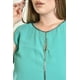 thumbnail image 4 of Blusa sin manga con detalle metalico Roman Fashion /Tallas Extras, 8006 (Menta) verde claro 38, 4 of 5