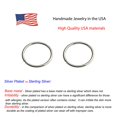 thumbnail image 5 of Silver Hoop Earrings Cartilage Nose Septum Ear Helix Tragus Multiple Piercing Jewelry for Women Thick Hoops (12mm | Thick - 18 gauge, Sterling Silver 925), 5 of 8