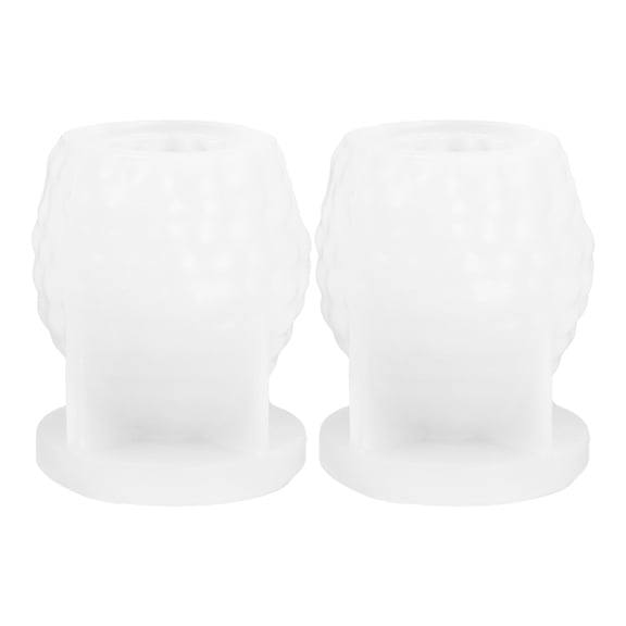 ELAYARD 2-Pack Silicone Mold Nonstick White for Wax, Soap, Chocolate Crafting and Baking