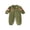 Army Green, variant on RUINIXCW Toddler Baby Boy Pilot Uniform Outfit Infant Baby Boys Halloween Costume Baby Flight Suit Long Sleeve Zipper Jumpsuit Romper with Hat Spring Fall Winter Clothes