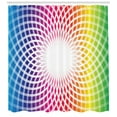 thumbnail image 3 of Colorful Shower Curtain, Magical Fantastic Flower Design in Abstract Style with Vibrant Look Rainbow Colors, Fabric Bathroom Set with Hooks, 69W X 84L Inches Extra Long, Multicolor, by Ambesonne, 3 of 3