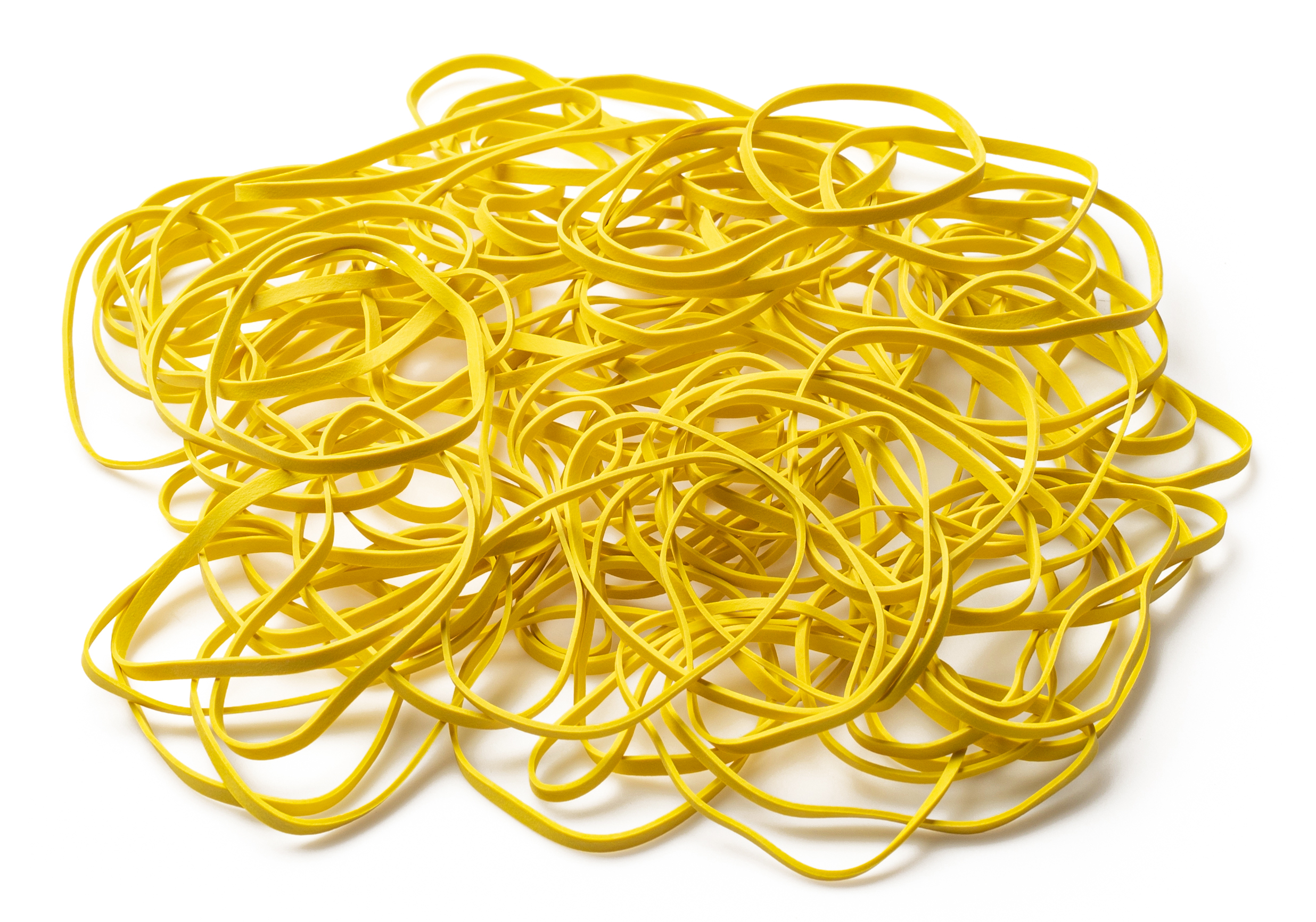 PlasticMill Rubber Bands - #33 Size - Yellow Rubberbands - 1LB/500 Count