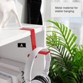 thumbnail image 4 of Qocolhg Headset Hook Adjustable Headphone Holder Hanger Backpack Hook Purse Hook Mount Desks Organizer, Cable Clip, Universal Gaming Headset Holder, Aluminum Headset Stand Clamp Hook Under Desk, 4 of 7