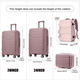 thumbnail image 4 of Juego de maletas de viaje, equipaje de mano rodante de 3 piezas, cubierta de carrito para hombres y mujeres, mochila, maleta de cabina de embarque con ruedas de 20 a 24 pulgadas, 4 of 4