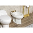 thumbnail image 3 of Kingston Brass KB327NFL NuWave French Three-Handle Bidet Faucet with Brass Pop-Up, Brushed Brass, 3 of 6