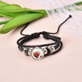 thumbnail image 4 of Soccer Basketball Bracelet for Son Daughter Graduation Birthday Gifts for Grandson Granddaughter Rugby Leather Bracelets, 4 of 7