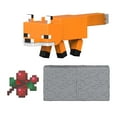 thumbnail image 1 of Minecraft Fox Action Figure & Accessory Set, 3.25-inch Scale Collectible Toy with Building Piece, 1 of 6