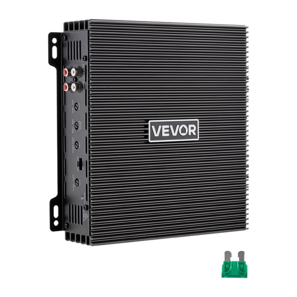 VEVOR 2 Channel Car Audio Amplifier 2 Ohm Stable Bridgeable Class A/B Full Range Stereo Amp Max Power 2 x 300W @ 4 Ohm / 2 x 600W @ 2 Ohm for Car SUV Truck Off-Road