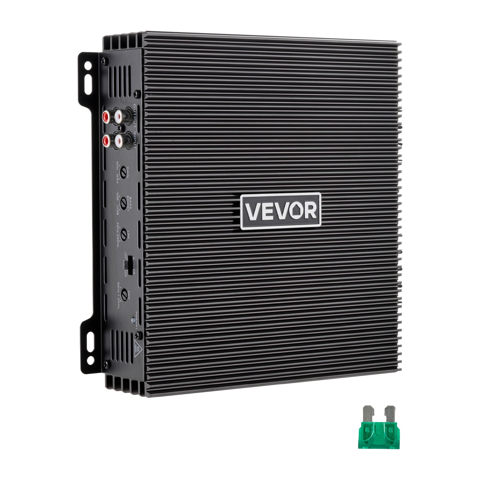 VEVOR 2 Channel Car Audio Amplifier 2 Ohm Stable Bridgeable Class A/B Full Range Stereo Amp Max Power 2 x 300W @ 4 Ohm / 2 x 600W @ 2 Ohm for Car SUV Truck Off-Road