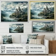 thumbnail image 4 of Designart "In The Castles Castle wall art" Architecture Floater Framed Wall Art Living Room, 4 of 7