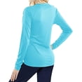 thumbnail image 2 of Womens Long Sleeve Tops Uv Sun Protection Shirt Upf 50+ Outdoor Performance T-shirt, 2 of 5