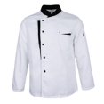 thumbnail image 4 of fastboy Veste de Chef à Manches Longues, Uniforme de Cuisine pour Serveurs d'Hôtel, Blanc 3TG, 4 of 6