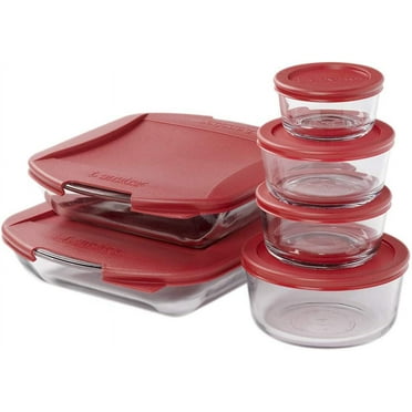Anchor Hocking 12 Piece Glass Bakeware & Glass Food Storage Set