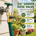 thumbnail image 2 of 2pcs US Standard Solid Brass Garden Hose Connector - Heavy Duty Hose Fitting with On/Off Switch, Leak-Proof Water Hose Adapter for Garden Lawn Watering & Outdoor Irrigation Use, 2in, Gold, 2 of 7